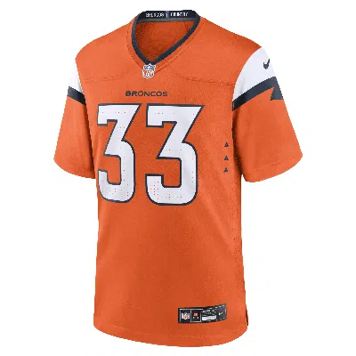 Nike Javonte Williams Denver Broncos  Men's Nfl Game Football Jersey In Orange
