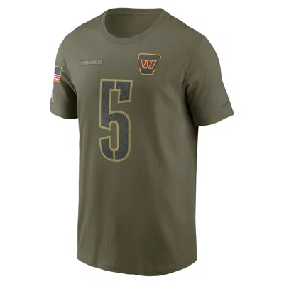 Nike Jayden Daniels Washington Commanders Salute To Service Menâs  Men's Nfl T-shirt In Brown