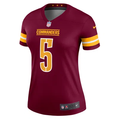 Nike Jayden Daniels Washington Commanders  Women's Dri-fit Nfl Legend Jersey In Burgundy