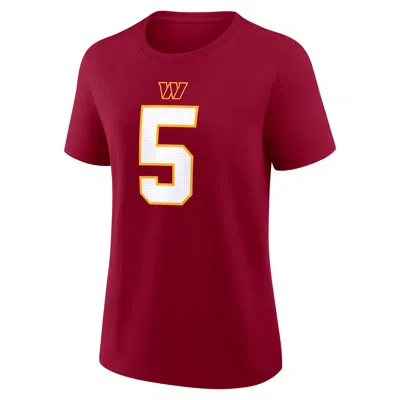 Nike Jayden Daniels Washington Commanders  Women's Nfl T-shirt In Red