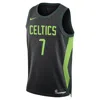 Nike Jaylen Brown Boston Celtics 2024/25 City Edition  Men's Dri-fit Nba Swingman Jersey In Black