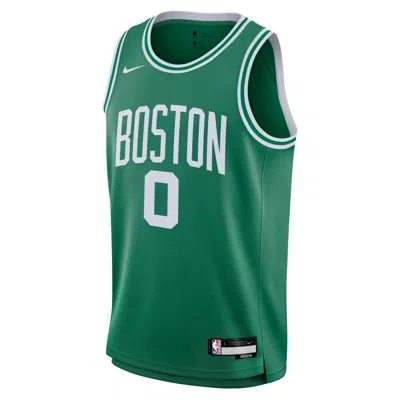 Nike Jayson Tatum Boston Celtics 2023/24 Icon Edition Big Kids'  Nba Swingman Jersey In Green