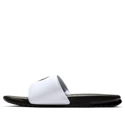 Nike Jdi Black White Smiling Face Slippers 'black White'