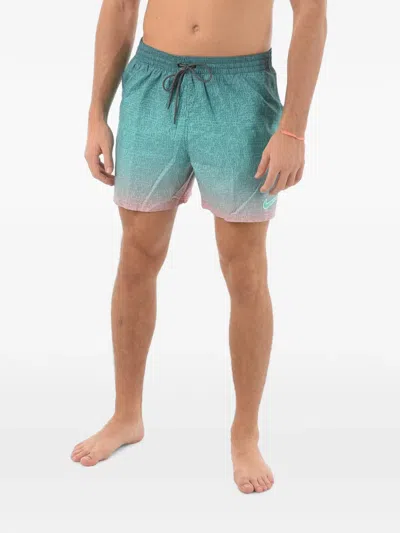 Nike Jdi Fade Logo-print Drawstring Swim Shorts In Green