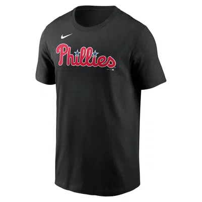 Nike Jhoan Duran Philadelphia Phillies Nickname  Men's Mlb T-shirt In Black