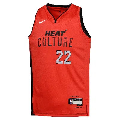 Nike Jimmy Butler Miami Heat 2024/25 City Edition Big Kids'  Dri-fit Nba Swingman Jersey In Red