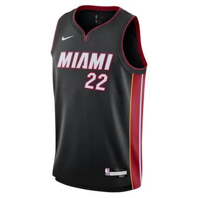 Nike Jimmy Butler Miami Heat 2024/25 Icon Edition Big Kids'  Nba Swingman Jersey In Black