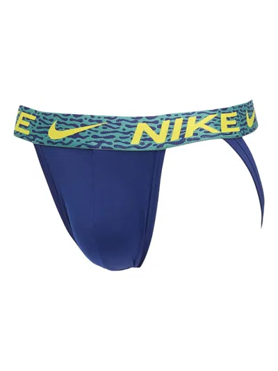 Nike Jock Strap Briefs (pack Of Three) In Blue
