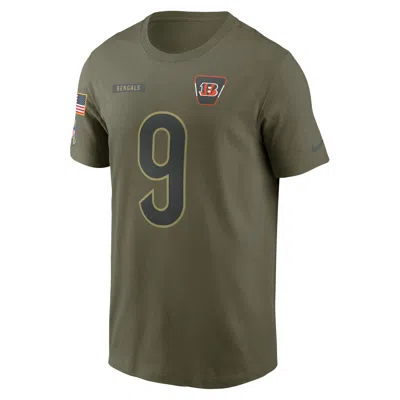 Nike Joe Burrow Cincinnati Bengals Salute To Service Menâs  Men's Nfl T-shirt In Green