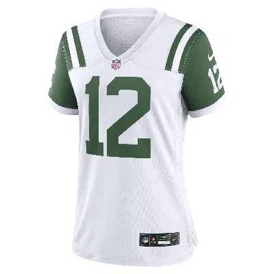 Nike Joe Namath New York Jets  Women's Nfl Game Football Jersey In White