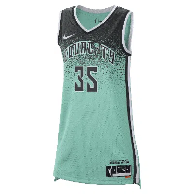 Nike Jonquel Jones New York Liberty 2023  Women's Dri-fit Wnba Victory Jersey In Green