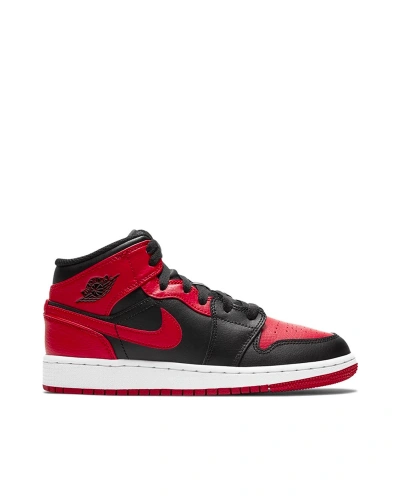 Nike Jordan 1 Mid Banned (gs) In White