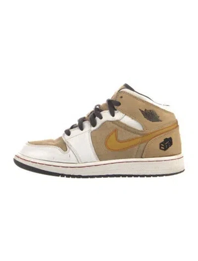 Pre-owned Nike Jordan 1 Retro- Father's Day Tweed (2008) Sneakers In Neutral