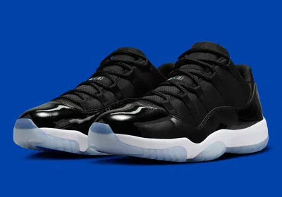 Pre owned Nike Jordan 11 Retro Low Space Jam Black Patent Leather Men Gs Sizes Instantship ModeSens
