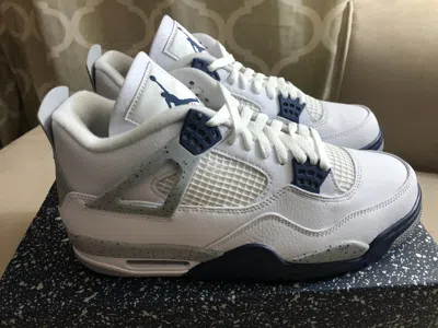 Pre-owned Nike Jordan 4 Retro Midnight Navy Dh6927140 Gs 408452140 In Multicolor