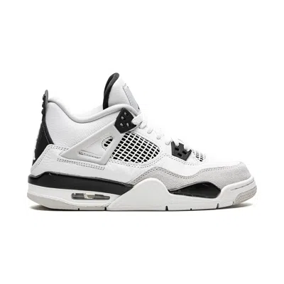 Pre-owned Nike Jordan 4 Retro Military Black (gs) 408452-111 Men's In Multicolor