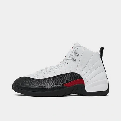 Nike Jordan Air Retro 12 Basketball Shoes In White/gym Red/black