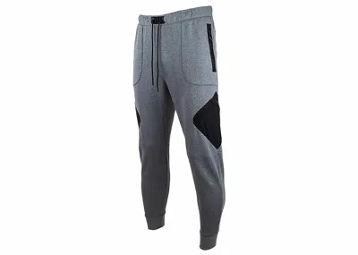 Pre-owned Nike Jordan Air Statement Fleece Drifit Sweatpants In Wolf Grey/black