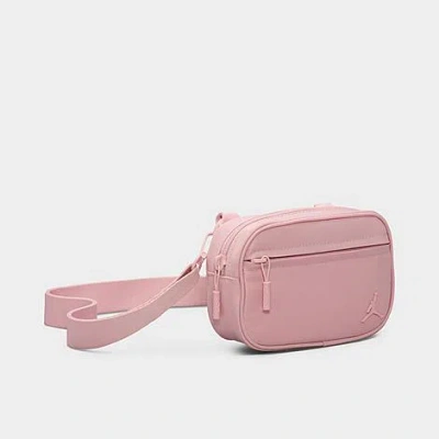 Nike Jordan Alpha Camera Crossbody Bag 100% Polyester In Pink