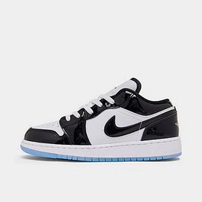 Nike Jordan Big Kids' Air Retro 1 Low Se Casual Shoes In White/black