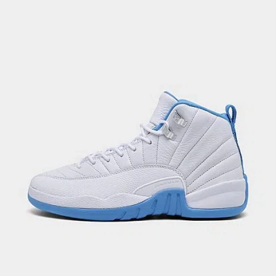 Nike Jordan Big Kids' Air Retro 12 Basketball Shoes In White