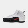 Nike Jordan Big Kids' Air Retro 12 Basketball Shoes In White/gym Red/black