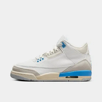 Nike Jordan Big Kids' Air Retro 3 Basketball Shoes In Summit White/legend Blue/photon Dust/hydrogen Blue