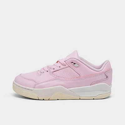 Nike Jordan Big Kids' Flight Court Casual Shoes In Pink Foam/muslin/sail