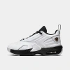 Nike Jordan Big Kids' Max Aura 6 Basketball Shoes In White/black/metallic Gold