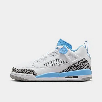 Nike Jordan Big Kids' Spizike Low Casual Shoes In White/university Blue/wolf Grey