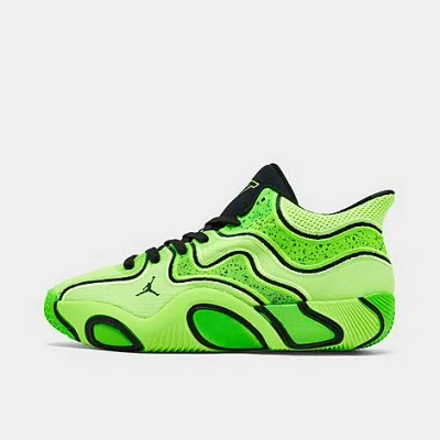Nike Jordan Big Kids' Tatum 3 Basketball Shoes In Ghost Green/electric Green/black/black