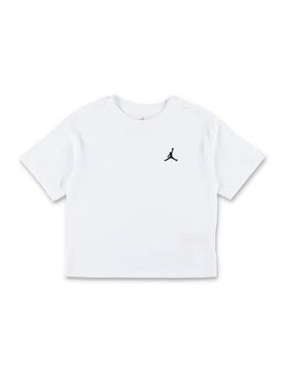 Nike Jordan Boxy Fit Logo T-shirt For Kids In White