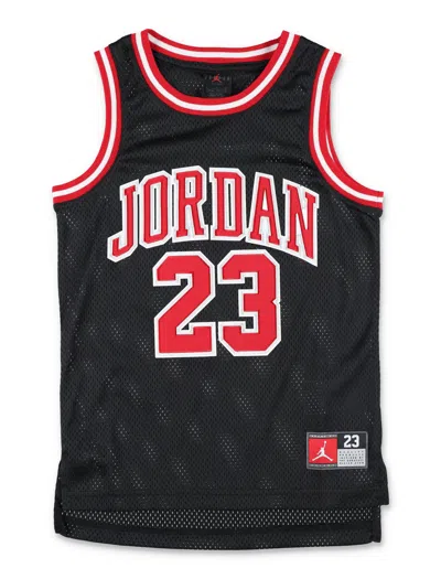 Nike Jordan Boy's Basketball Jersey Tank Top In Nero