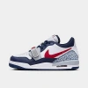 Nike Jordan Boys' Big Kids' Jordan Legacy 312 Low Off-court Casual Shoes In White/midnight Navy/wolf Grey/varsity Red