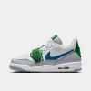 Nike Jordan Boys' Big Kids' Legacy 312 Low Off-court Casual Shoes In White/wolf Grey/pine Green/industrial Blue