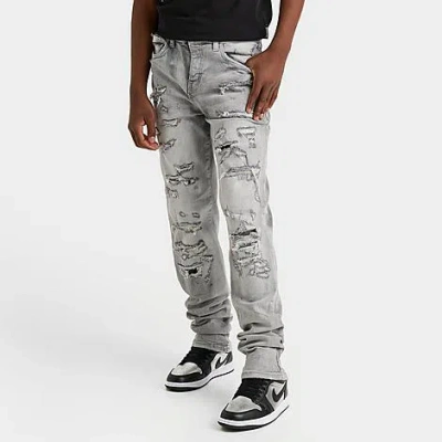 Nike Jordan Boys' Craig Elmhurst Denim Jeans In Cement Wash