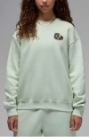 Nike Jordan Brooklyn Fleece Crewneck Sweatshirt In Green