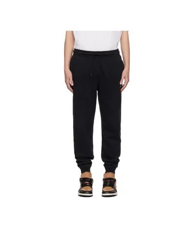 Nike Black Jordan Brooklyn Fleece Sweatpants In Black/white