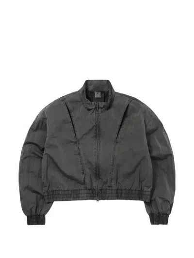 Nike Jordan Cropped Track Jacket In Black