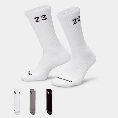 Nike Jordan Everyday Essentials Crew Socks (3-pack) In Multi-color
