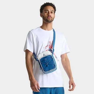 Nike Jordan Festival Crossbody Bag Leather In Blue