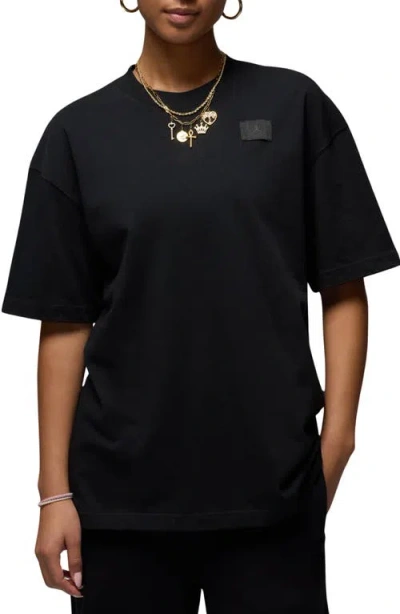 Nike Jordan Flight Essentials Oversized T-shirt In Black