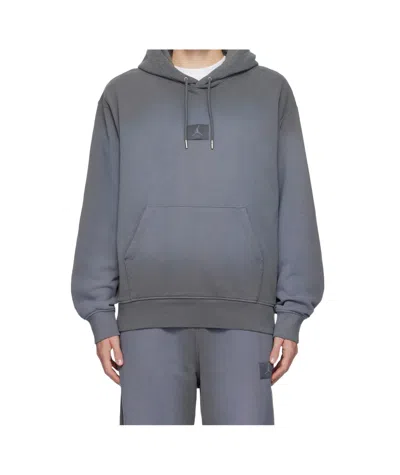 Nike Gray Jordan Flight Fleece Hoodie In Iron Grey