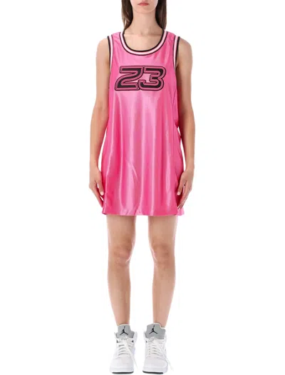 Nike Jordan Flight Jersy Mini Dress In Animal Print