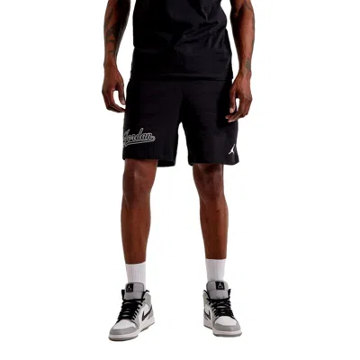 Nike Jordan Flight Mvp Fleece Shorts Black/white Fn4700-010 Men's