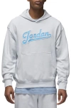 Nike Jordan Flight Mvp Oversize Fleece Hoodie In Pure Platinum/heather/black