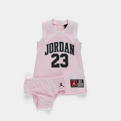 Nike Babies' Jordan Girls' Infant 23 Jersey Dress In Pink Foam