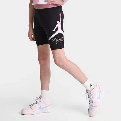 Nike Kids' Jordan Girls' Jumpman Flight Bike Shorts In Black