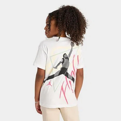 Nike Kids' Jordan Girls' Jumpman Take Flight T-shirt In White