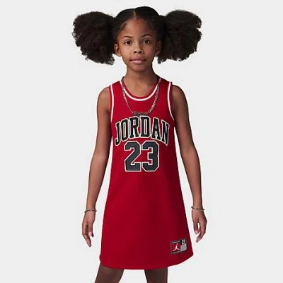 Nike Jordan Girls' Little Kids' 23 Jersey Dress In Gym Red